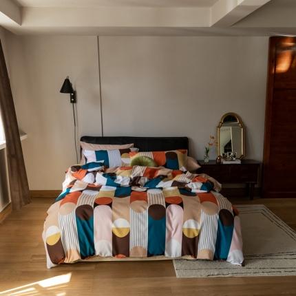 91家纺网 家纺一手货源 找家纺 （总）时光里 2021新款全棉复古轻奢系列四件套