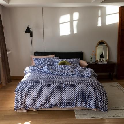 91家纺网 家纺一手货源 找家纺 （总）时光里 2021新款全棉复古轻奢系列四件套