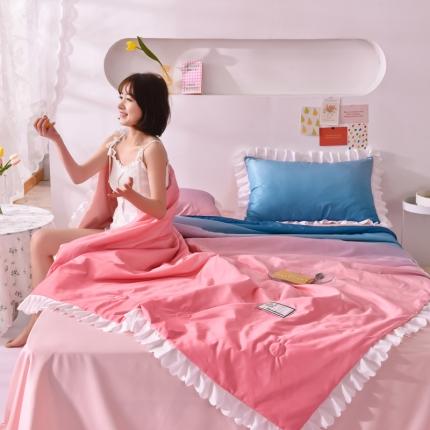 91家纺网 家纺一手货源 找家纺 （总）绒世界 2021新款多彩水洗真丝夏被四件套