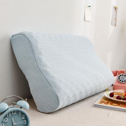 （总）李龙纺织品 2021新款蓝条白条枕
