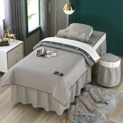 91家纺网 家纺一手货源 找家纺 （总）不打烊家纺 2025新款雪芙妮美容床罩--雏菊花语