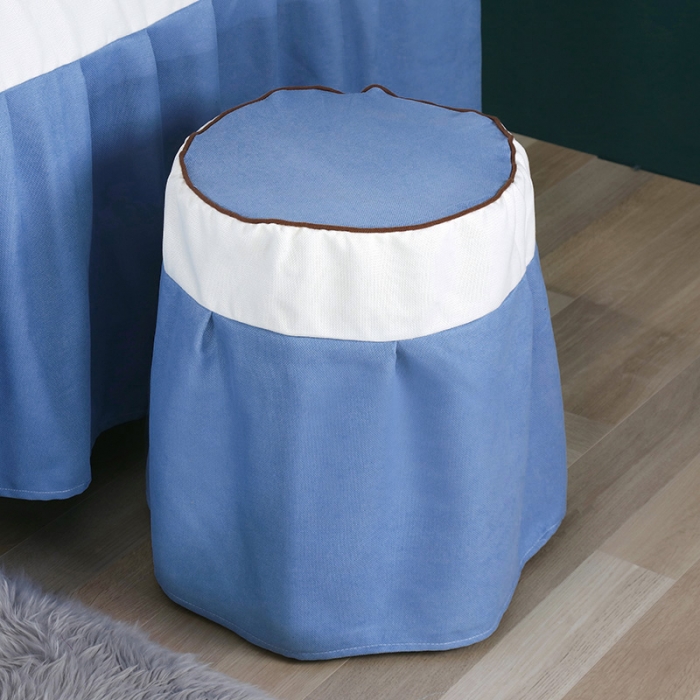 91家纺网 家纺一手货源 找家纺 不打烊家纺 2021新款雪芙妮美容床罩--雏菊花语 蓝色