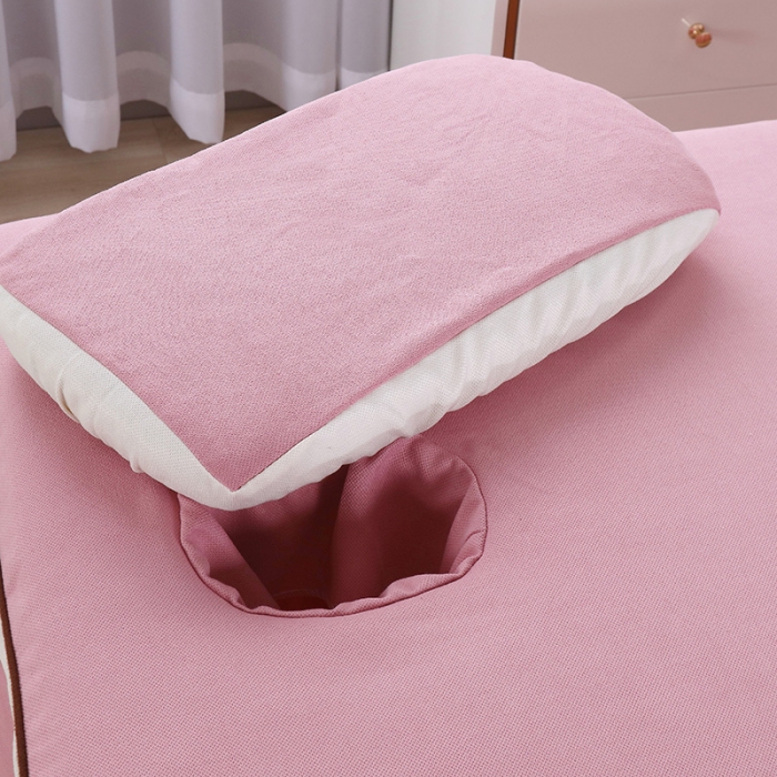 91家纺网 家纺一手货源 找家纺 不打烊家纺 2021新款雪芙妮美容床罩-古色古香 豆沙