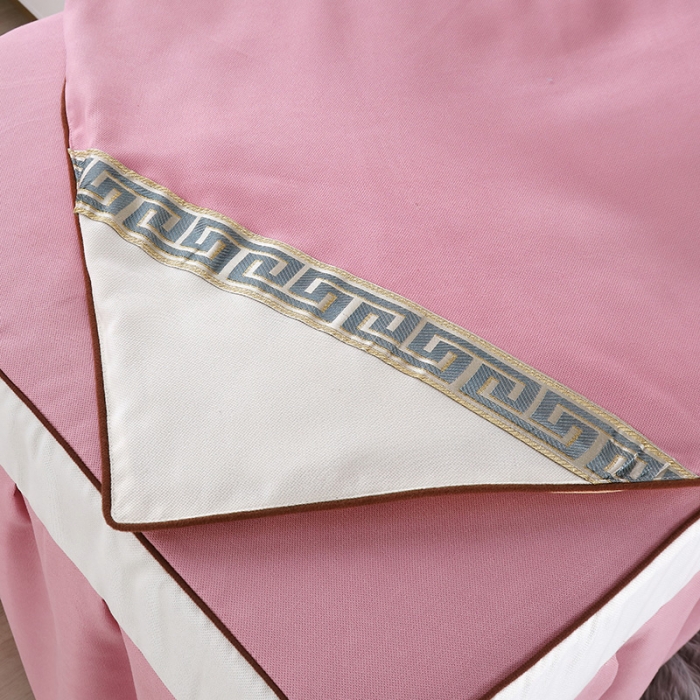 91家纺网 家纺一手货源 找家纺 不打烊家纺 2021新款雪芙妮美容床罩-古色古香 豆沙