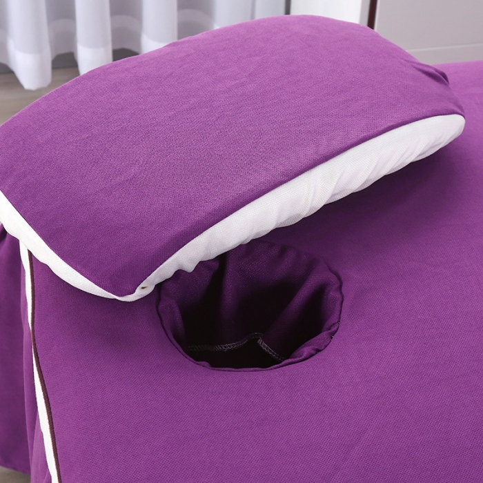 91家纺网 家纺一手货源 找家纺 不打烊家纺 2021新款雪芙妮美容床罩-古色古香 紫