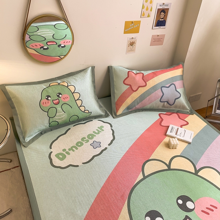 91家纺网 家纺一手货源 找家纺 （总）慕尚家纺 2022新款全面升级宽边大版数码冰丝席凉席