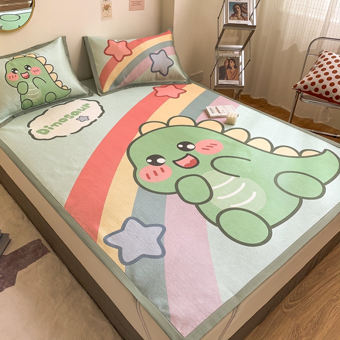 91家纺网 家纺一手货源 找家纺 （总）慕尚家纺 2022新款全面升级宽边大版数码冰丝席凉席