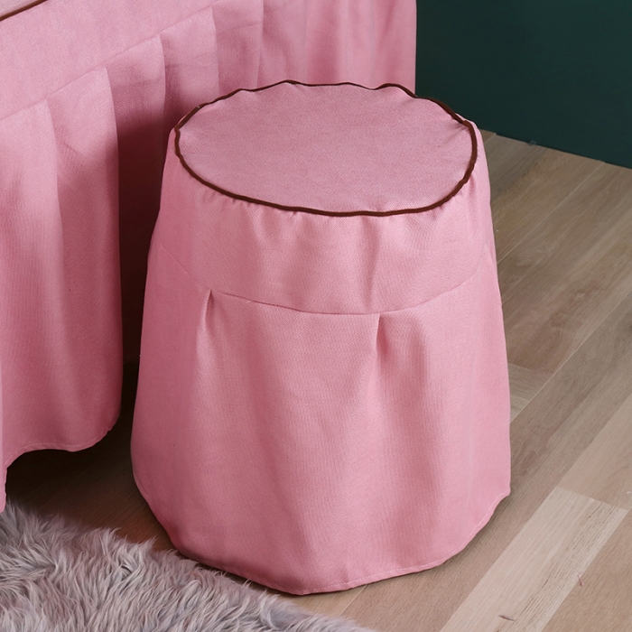 91家纺网 家纺一手货源 找家纺 不打烊家纺 2025新款雪芙妮美容床罩-马到成功粉