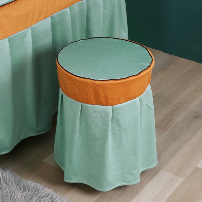 91家纺网 家纺一手货源 找家纺 不打烊家纺 2025新款欧洲尼美容床罩-盛夏光年 青色