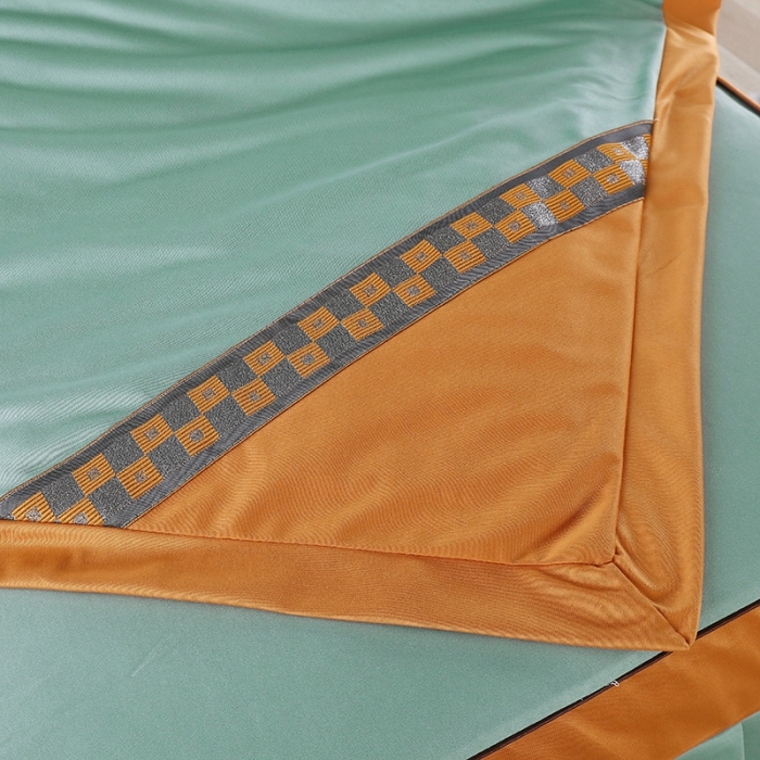 91家纺网 家纺一手货源 找家纺 不打烊家纺 2025新款欧洲尼美容床罩-盛夏光年 青色