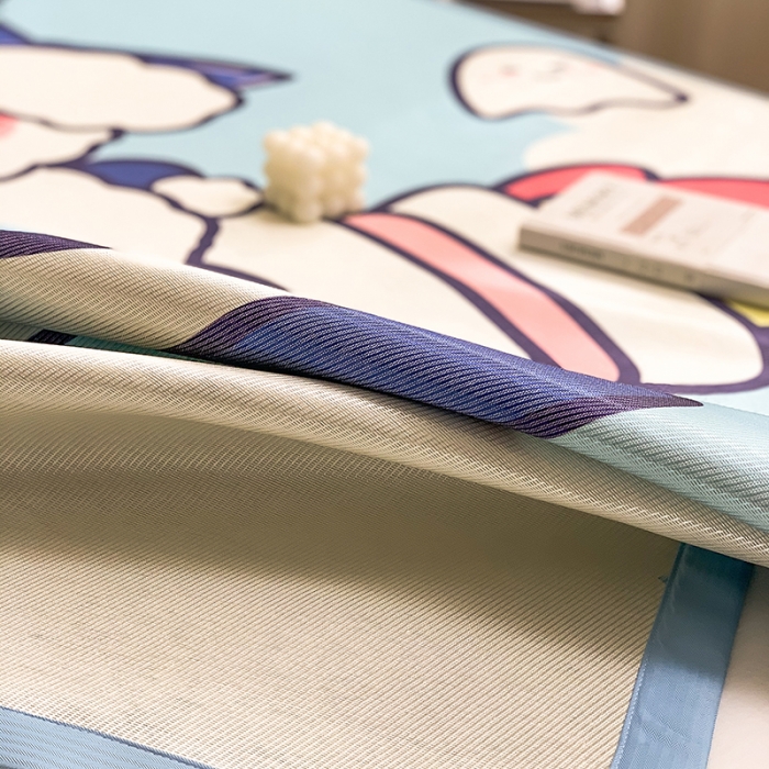 91家纺网 家纺一手货源 找家纺 慕尚家纺2022新款全面升级宽边大版数码冰丝席凉席 火箭男孩