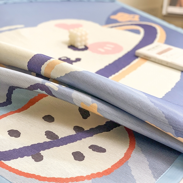 91家纺网 家纺一手货源 找家纺 慕尚家纺2022新款全面升级宽边大版数码冰丝席凉席 太空熊宝