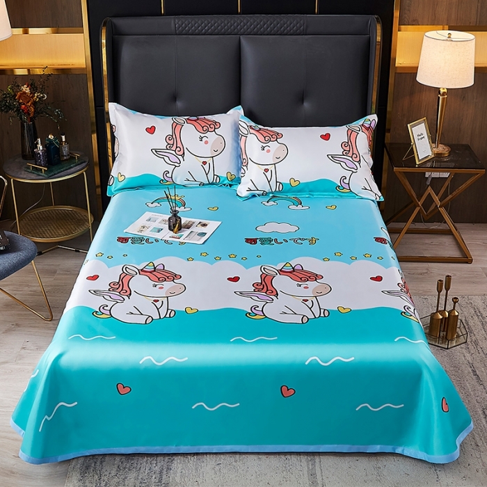 91家纺网 家纺一手货源 找家纺 昊川 2021新款冰丝凉席三件套 独角兽