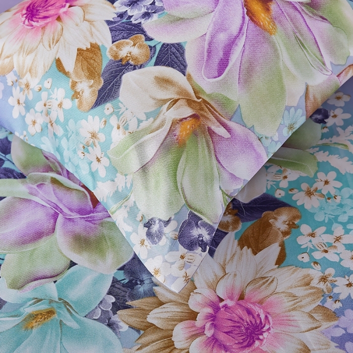 91家纺网 家纺一手货源 找家纺 昊川 2021新款冰丝凉席三件套 花韵