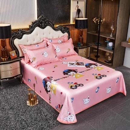 91家纺网 家纺一手货源 找家纺 昊川 2021新款冰丝凉席三件套 小女孩