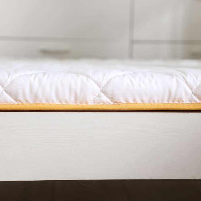 91家纺网 家纺一手货源 找家纺 亿丁点床垫 2021新款全棉大豆纤维小床垫 全棉大豆纤维-白色