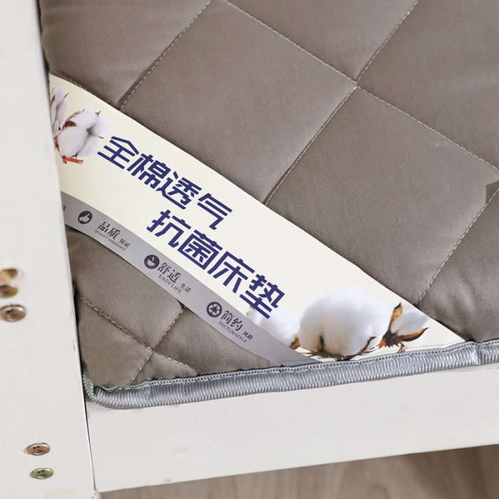 91家纺网 家纺一手货源 找家纺 亿丁点床垫 2021新款全棉大豆纤维小床垫 全棉大豆纤维-灰色