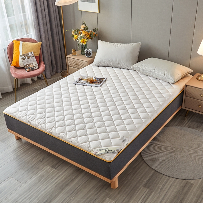 91家纺网 家纺一手货源 找家纺 亿丁点 2021新款全棉大豆纤维大床垫 全棉大豆纤维白色