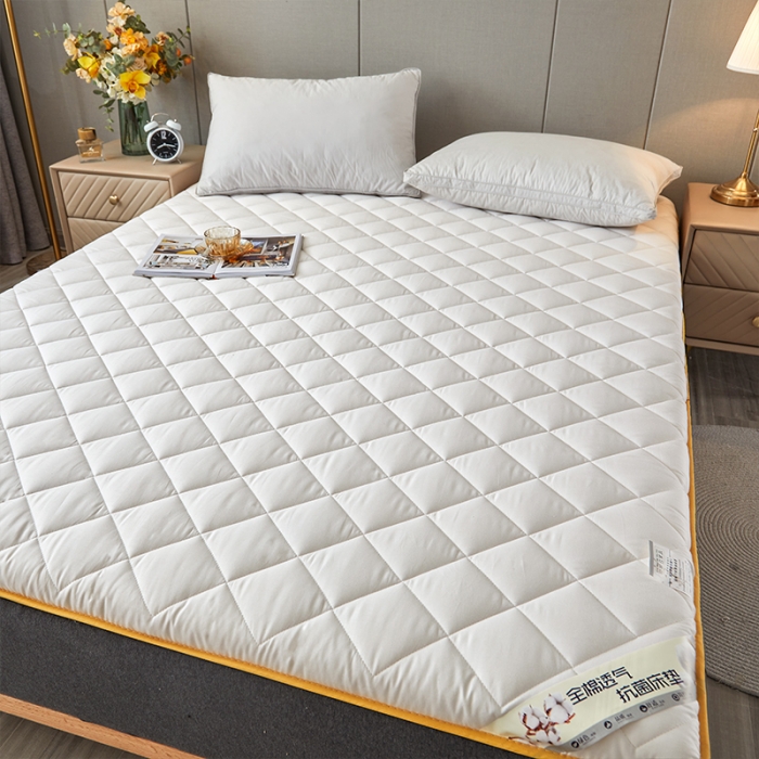 91家纺网 家纺一手货源 找家纺 亿丁点 2021新款全棉大豆纤维大床垫 全棉大豆纤维白色