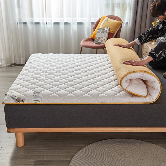 91家纺网 家纺一手货源 找家纺 亿丁点 2021新款全棉大豆纤维大床垫 全棉大豆纤维白色