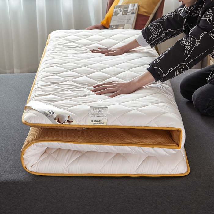 91家纺网 家纺一手货源 找家纺 亿丁点 2021新款全棉大豆纤维大床垫 全棉大豆纤维白色