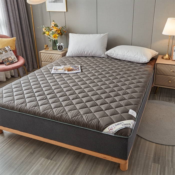 91家纺网 家纺一手货源 找家纺 亿丁点 2021新款全棉大豆纤维大床垫 全棉大豆纤维灰色