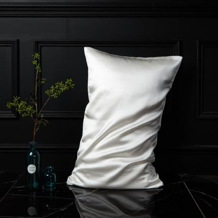 91家纺网 家纺一手货源 找家纺 晋瑞 2021新款全真丝信封枕套一只 玉兰白