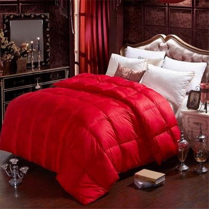 91家纺网 家纺一手货源 找家纺 新款支全棉贡缎大提花立体双层防绒臻品羽绒被鹅绒被