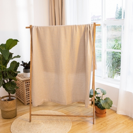 91家纺网 家纺一手货源 找家纺 无印风日式华夫格夏被1.5米2m盖毯四季可用