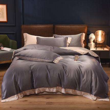 91家纺网 家纺一手货源 找家纺 狂想家 2025新款水洗真丝刺绣四件套唯爱 高级白