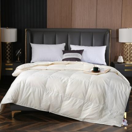 91家纺网 家纺一手货源 找家纺 新款全棉贡缎羽绒被春秋被彩虹鹅绒春秋被