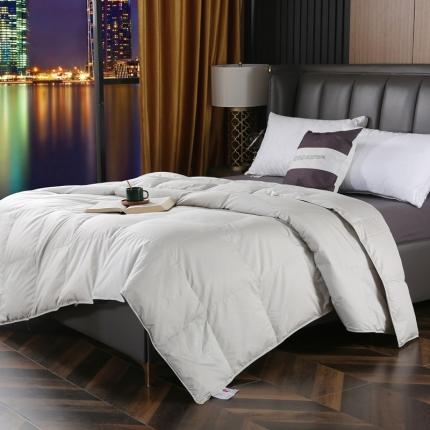 91家纺网 家纺一手货源 找家纺 新款全棉贡缎羽绒被春秋被彩虹鹅绒春秋被