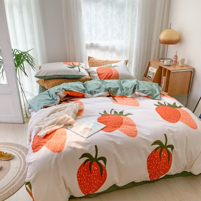 91家纺网 家纺一手货源 找家纺 （总）时年家纺 2021新款13372全棉小可爱四件套