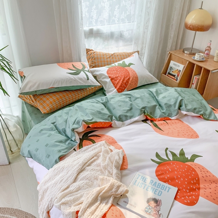 91家纺网 家纺一手货源 找家纺 （总）时年家纺 2021新款13372全棉小可爱四件套