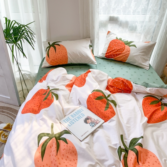 91家纺网 家纺一手货源 找家纺 （总）时年家纺 2021新款13372全棉小可爱四件套