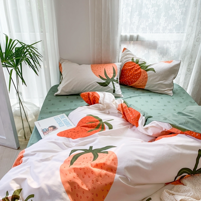 91家纺网 家纺一手货源 找家纺 （总）时年家纺 2021新款13372全棉小可爱四件套