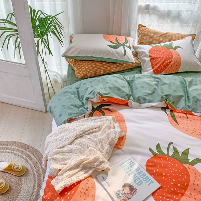 91家纺网 家纺一手货源 找家纺 （总）时年家纺 2021新款13372全棉小可爱四件套