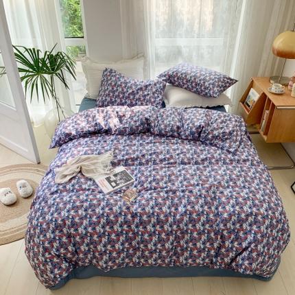 时年家纺 2021新款13372全棉小可爱四件套 花果