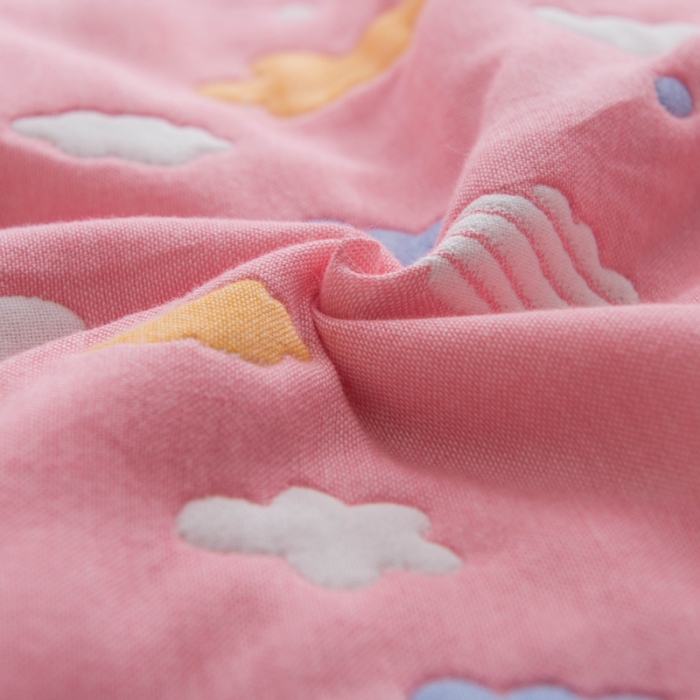 91家纺网 家纺一手货源 找家纺 （总）朴尔 2021新款经典六层纱布全棉毛巾被