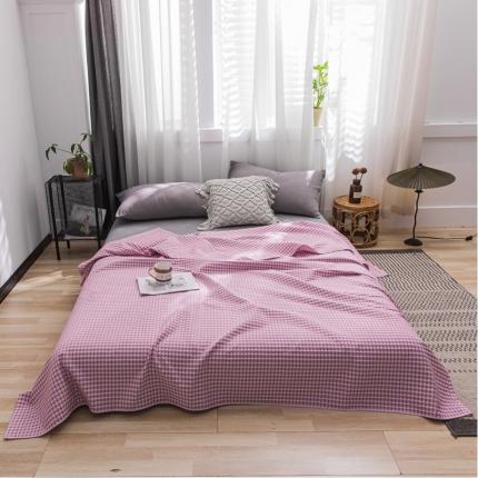 91家纺网 家纺一手货源 找家纺 （总）朴尔 2021新款华夫格全棉纱布线毯毛巾被