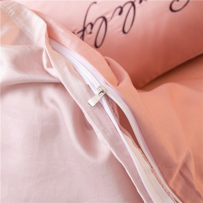 91家纺网 家纺一手货源 找家纺 古吉梦 2024新款水洗棉双拼刺绣单被套 双拼-藕粉