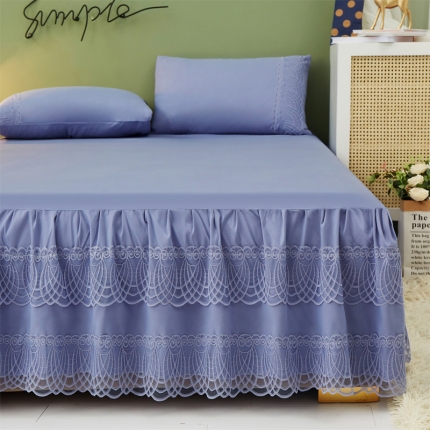 91家纺网 家纺一手货源 找家纺 （总）乐朵  2021新品 21-1沐影 蕾丝床裙