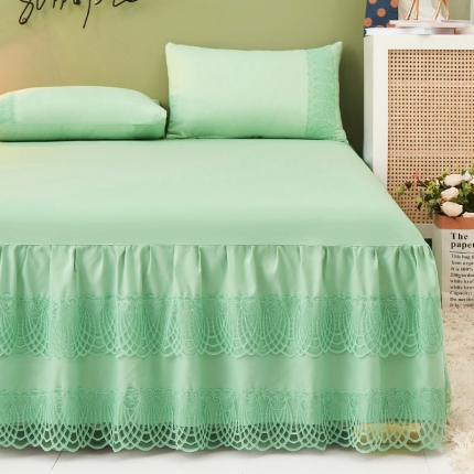 91家纺网 家纺一手货源 找家纺 （总）乐朵  2021新品 21-1沐影 蕾丝床裙