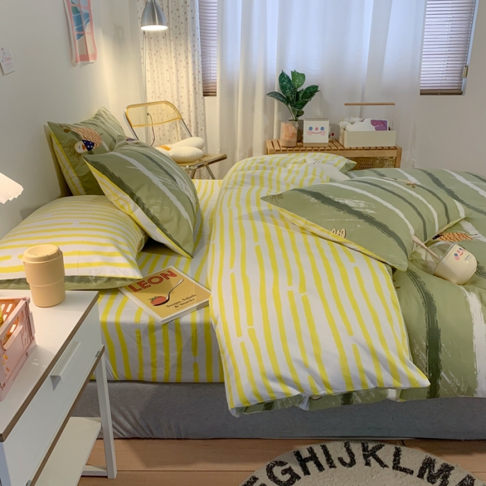 91家纺网 家纺一手货源 找家纺 澳萝拉 2021新款印花全棉四件套帕克