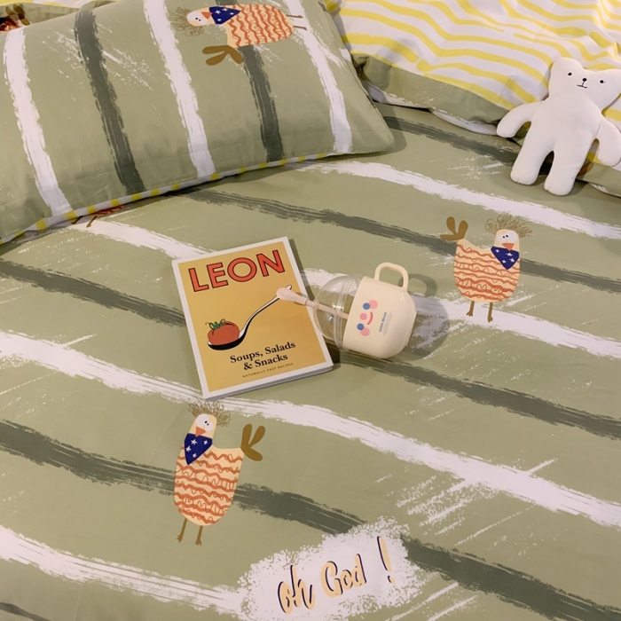 91家纺网 家纺一手货源 找家纺 澳萝拉 2021新款印花全棉四件套帕克