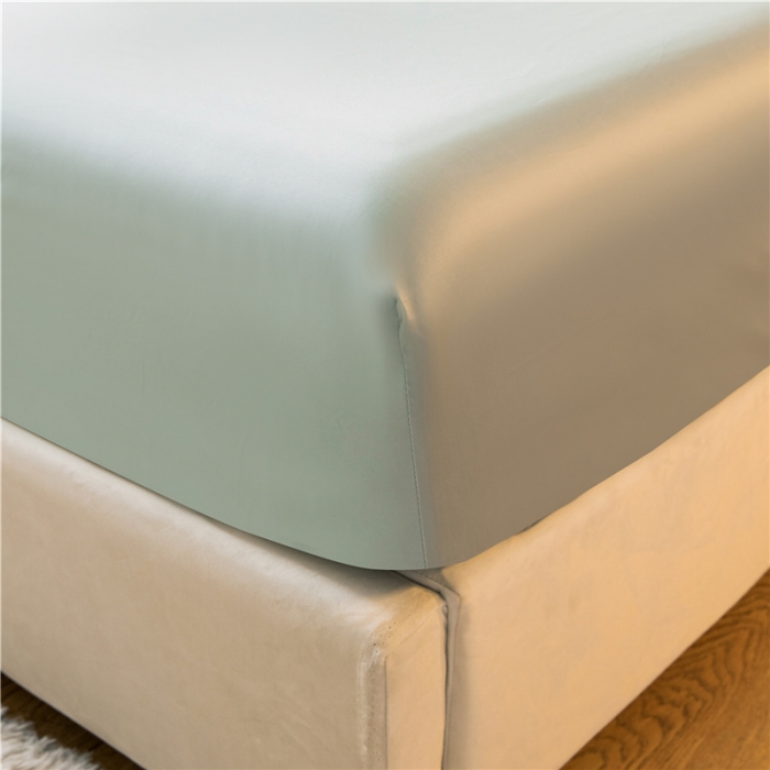 91家纺网 家纺一手货源 找家纺 古吉梦 2024新款水洗棉-S双拼单品床单床笠枕套 梵星蓝