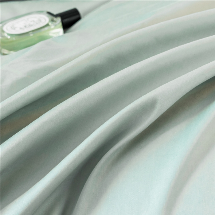 91家纺网 家纺一手货源 找家纺 古吉梦 2024新款水洗棉-S双拼单品床单床笠枕套 梵星蓝