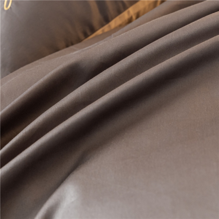 91家纺网 家纺一手货源 找家纺 古吉梦 2024新款水洗棉-S双拼单品床单床笠枕套 高级灰