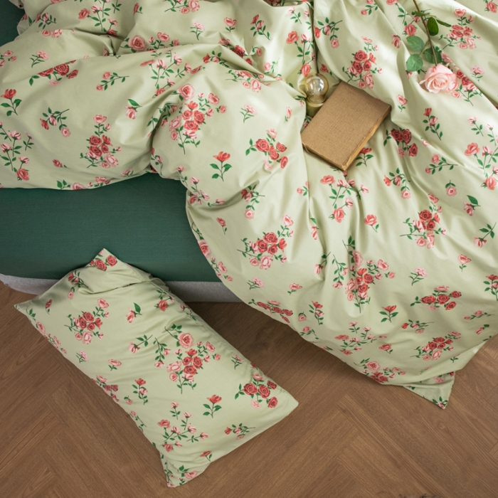 91家纺网 家纺一手货源 找家纺 怡家居 2021新款全棉田园四件套 春婵