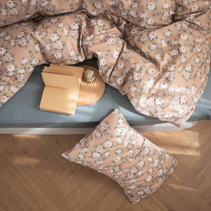 91家纺网 家纺一手货源 找家纺 怡家居 2021新款全棉田园四件套 花眠